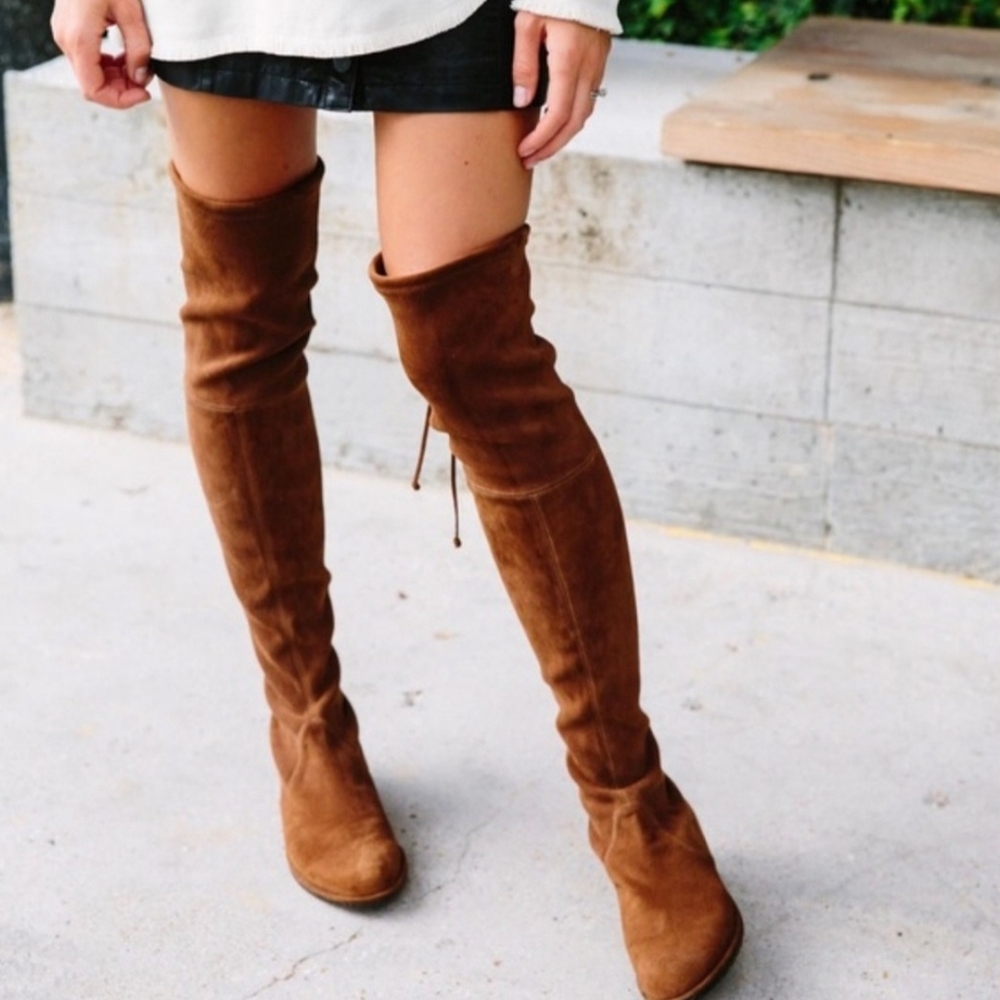 Free People Tan Over-the-Knee Boots